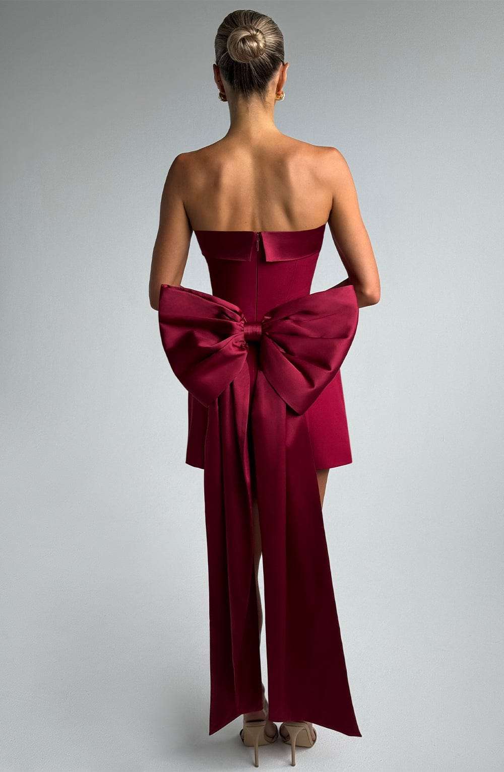 Barbara Mini Dress - Wine M.T