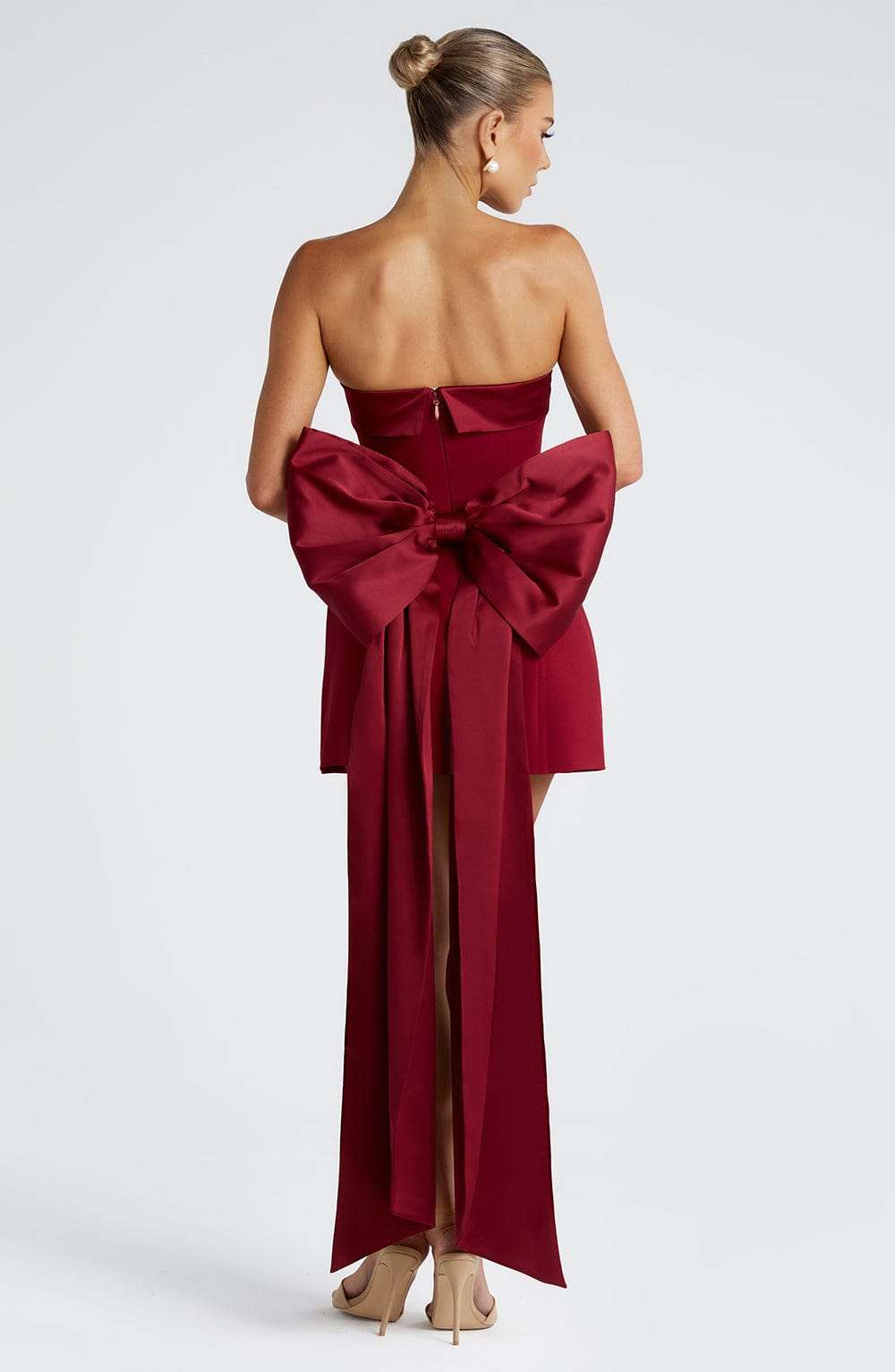 Barbara Mini Dress - Wine M.T