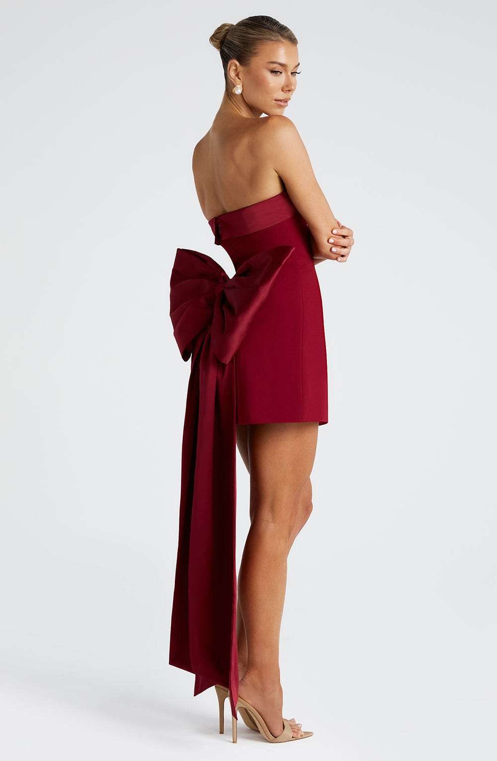 Barbara Mini Dress - Wine M.T
