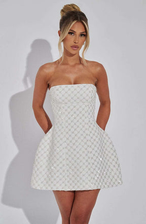 Beatrice Mini Dress - Ivory R.F