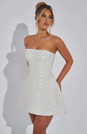 Beatrice Mini Dress - Ivory R.F