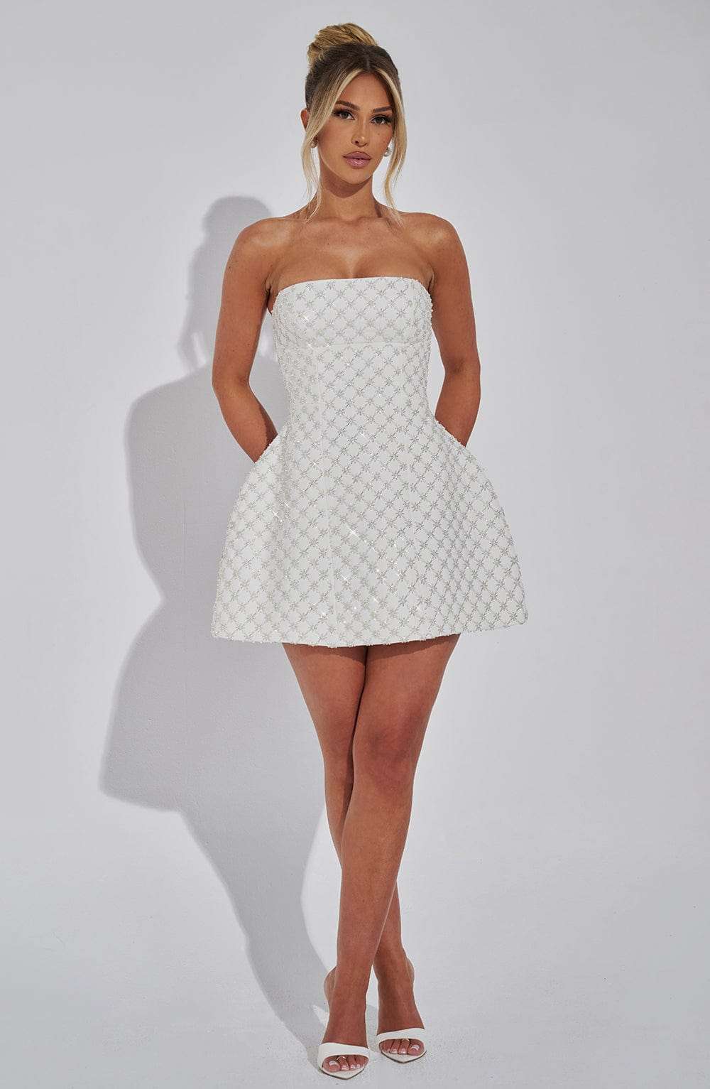 Beatrice Mini Dress - Ivory R.F