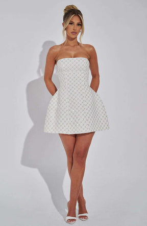 Beatrice Mini Dress - Ivory R.F