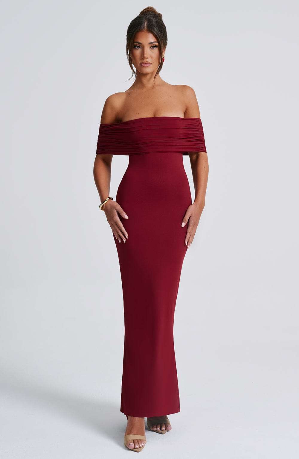 Belinda Maxi Dress - Burgundy DIA