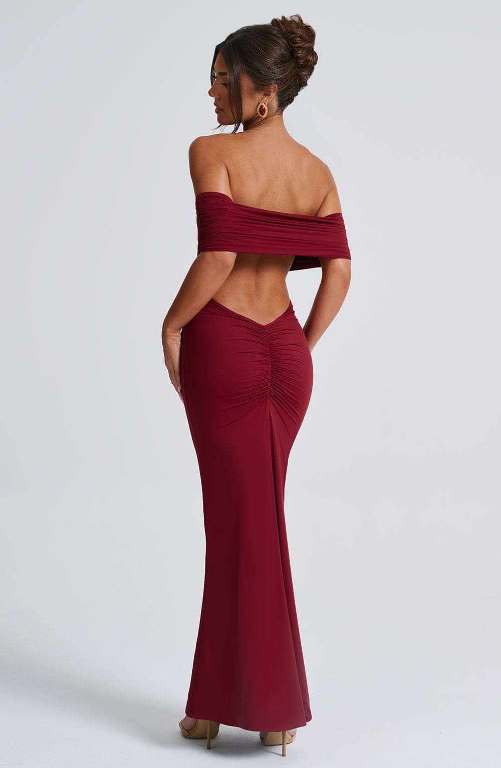 Belinda Maxi Dress - Burgundy DIA