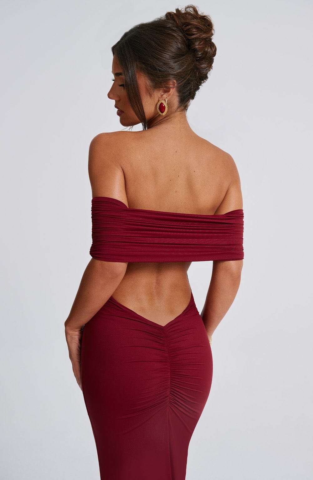 Belinda Maxi Dress - Burgundy DIA