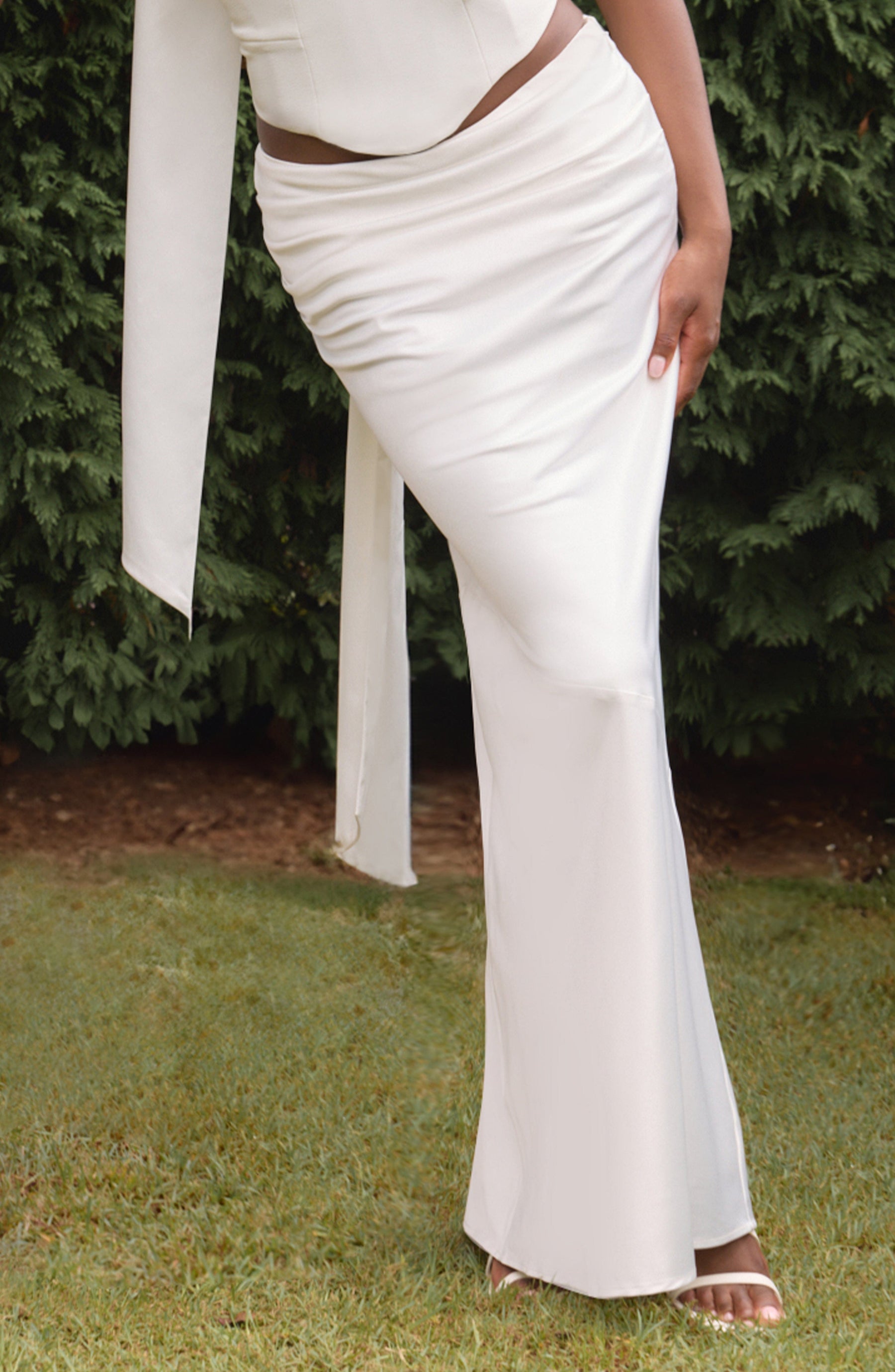 Bernadette Maxi Skirt - Ivory M.T