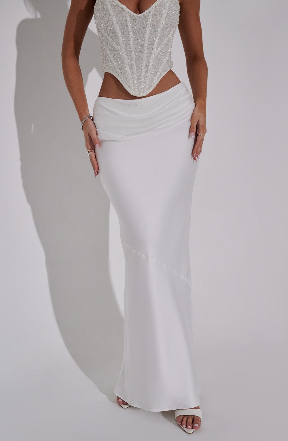 Bernadette Maxi Skirt - Ivory M.T