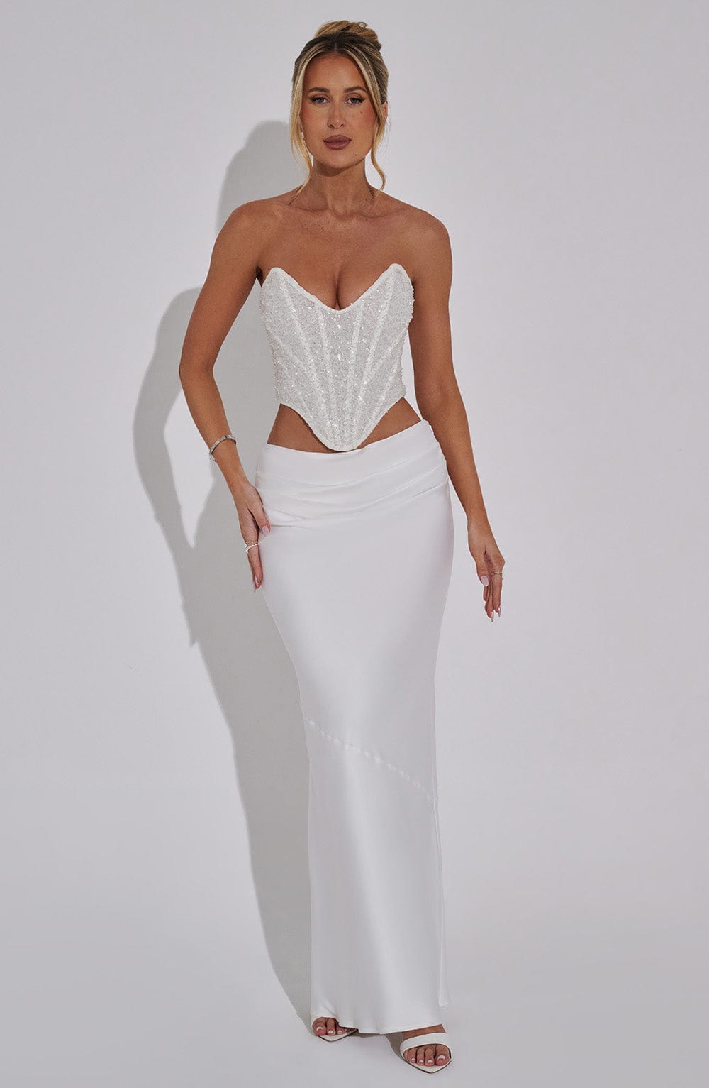 Bernadette Maxi Skirt - Ivory M.T