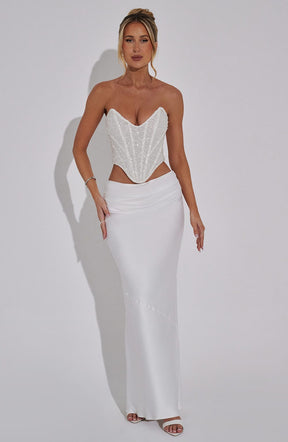 Bernadette Maxi Skirt - Ivory M.T