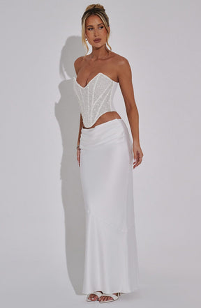 Bernadette Maxi Skirt - Ivory M.T