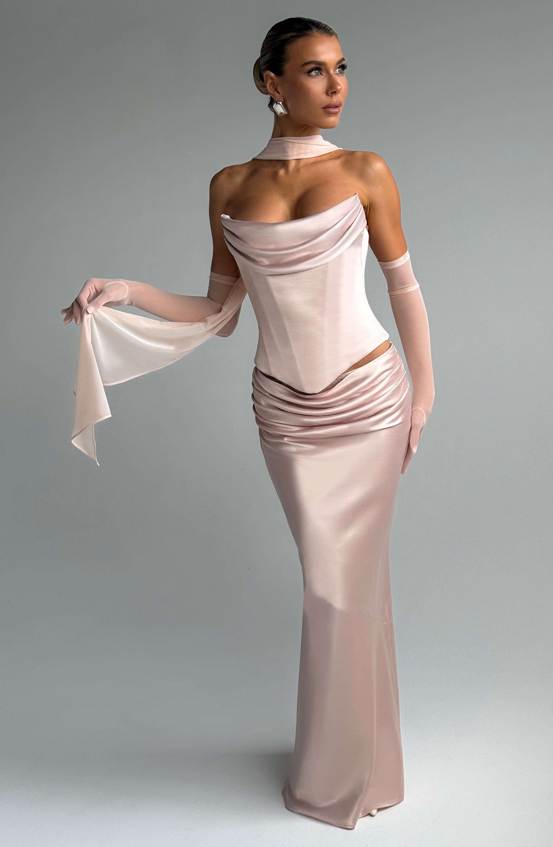 Bernadette Maxi Skirt - Soft Peach M.T