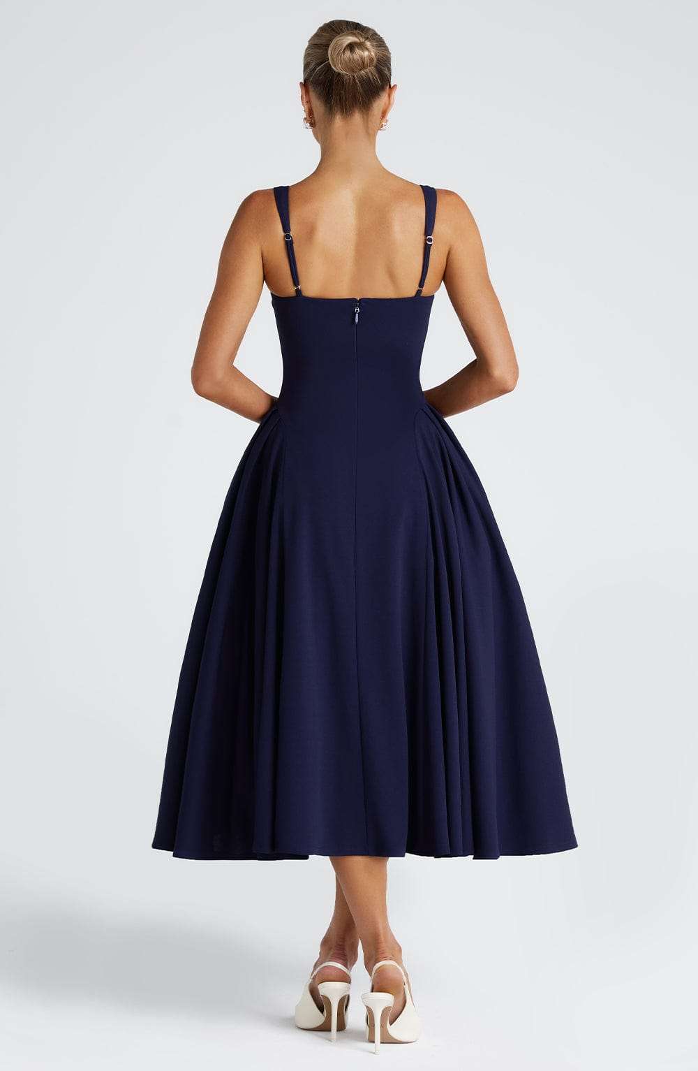 Betty Midi Dress - Navy M.T