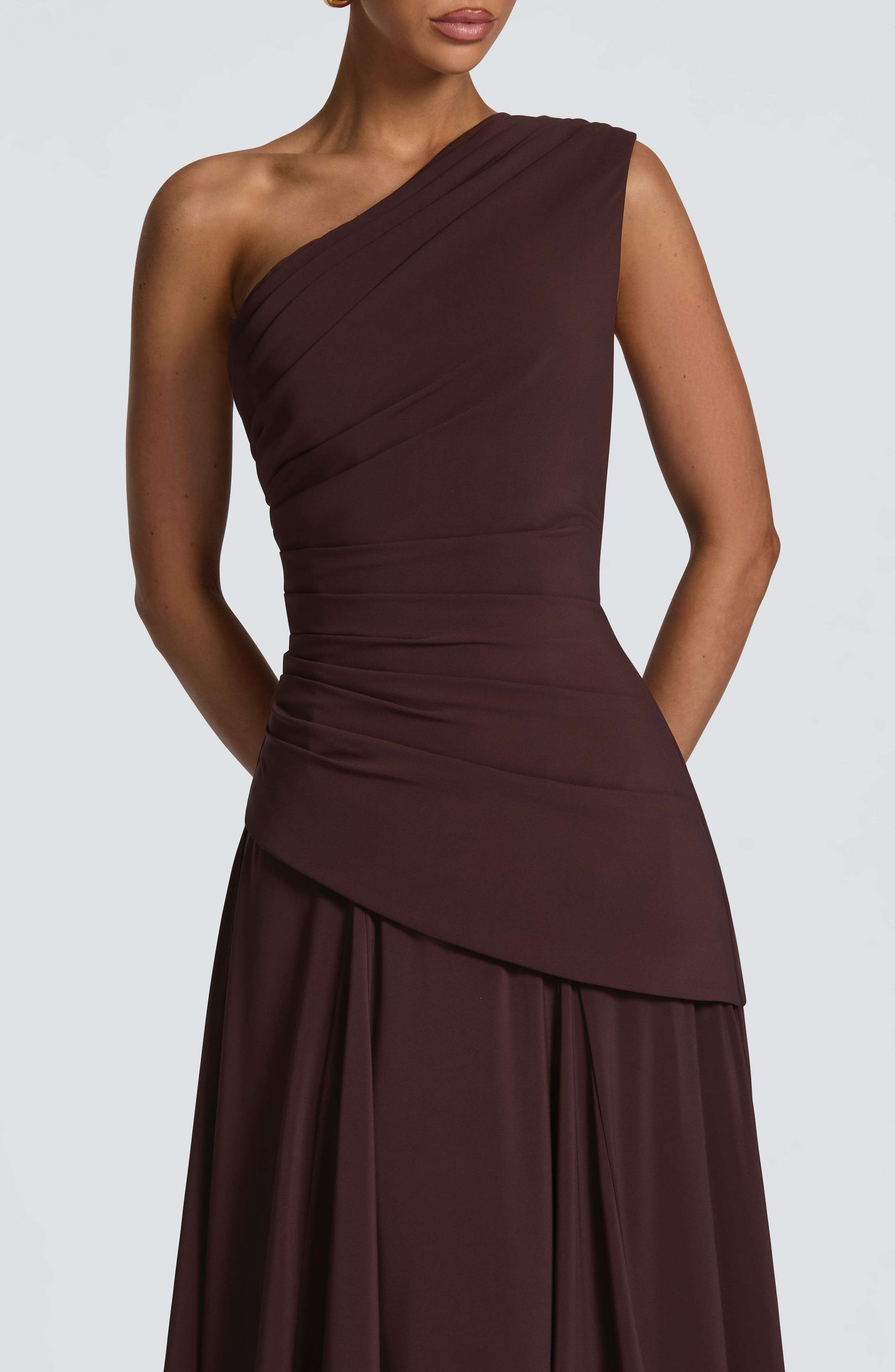 Bianca Maxi Dress - Plum Brown M.T