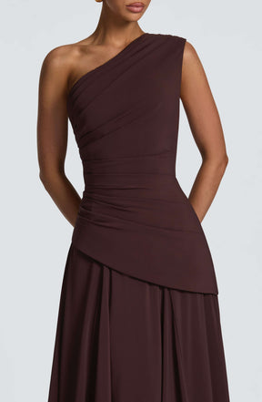 Bianca Maxi Dress - Plum Brown M.T