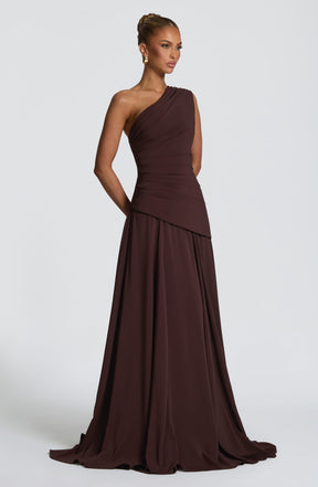 Bianca Maxi Dress - Plum Brown M.T