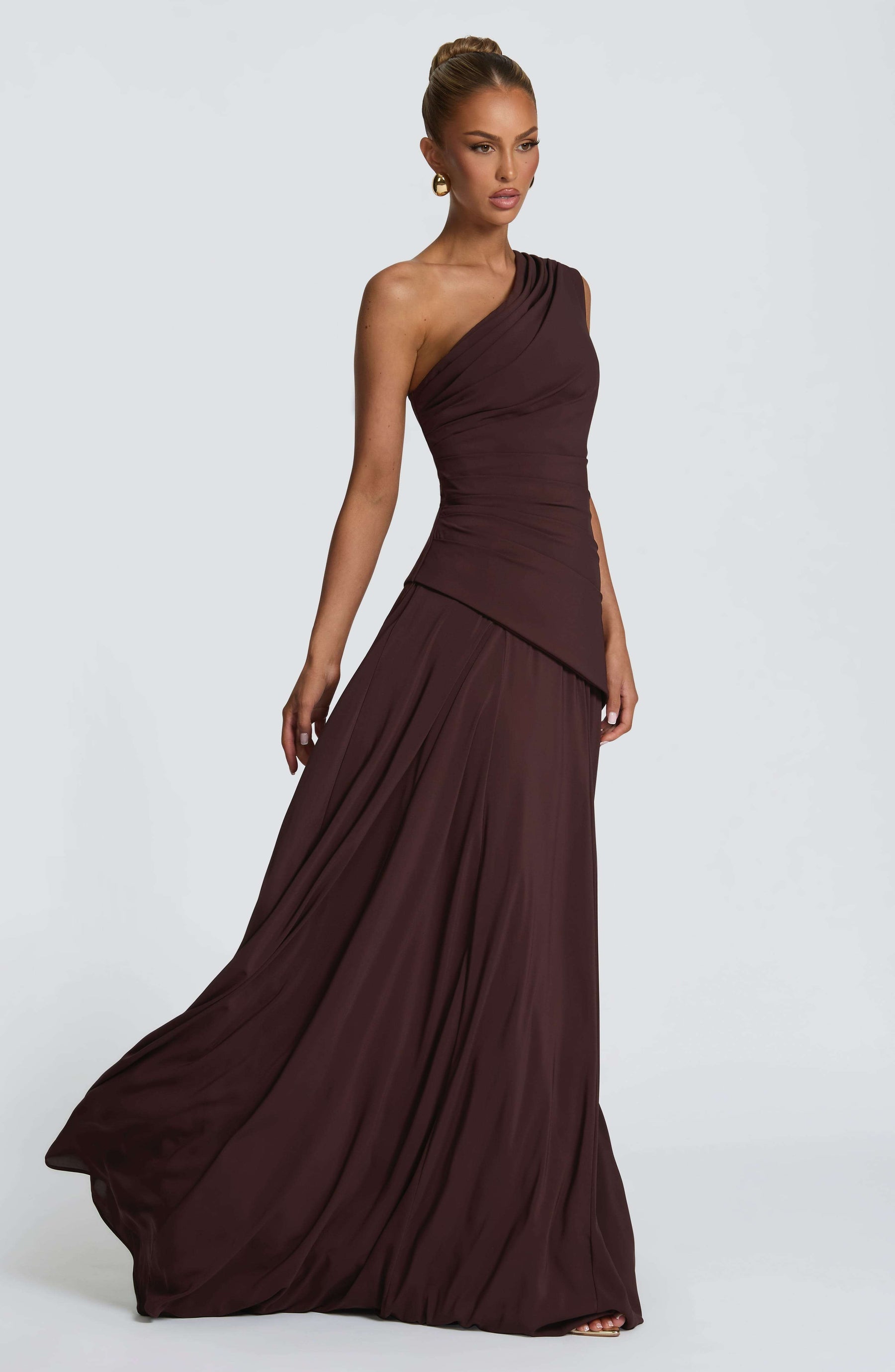 Bianca Maxi Dress - Plum Brown M.T