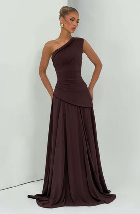 Bianca Maxi Dress - Plum Brown M.T
