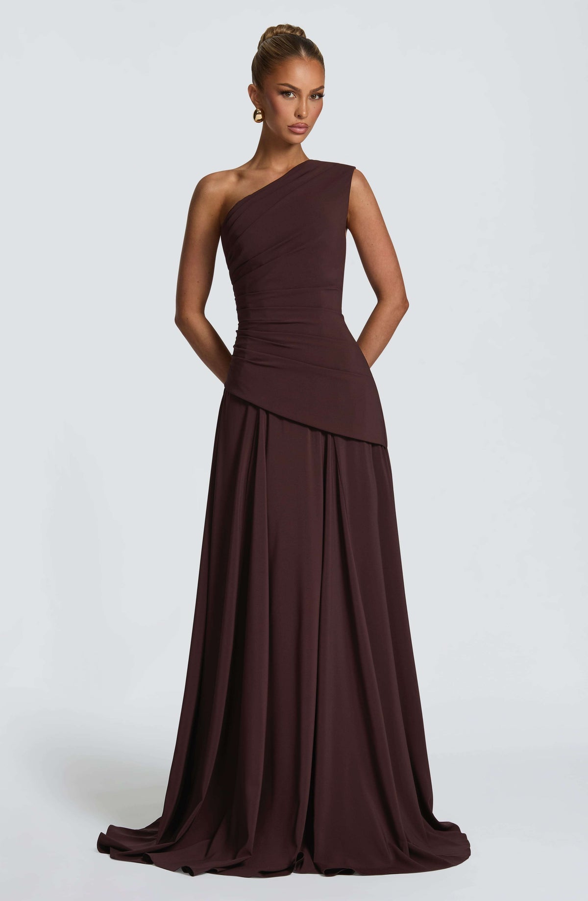 Bianca Maxi Dress - Plum Brown M.T