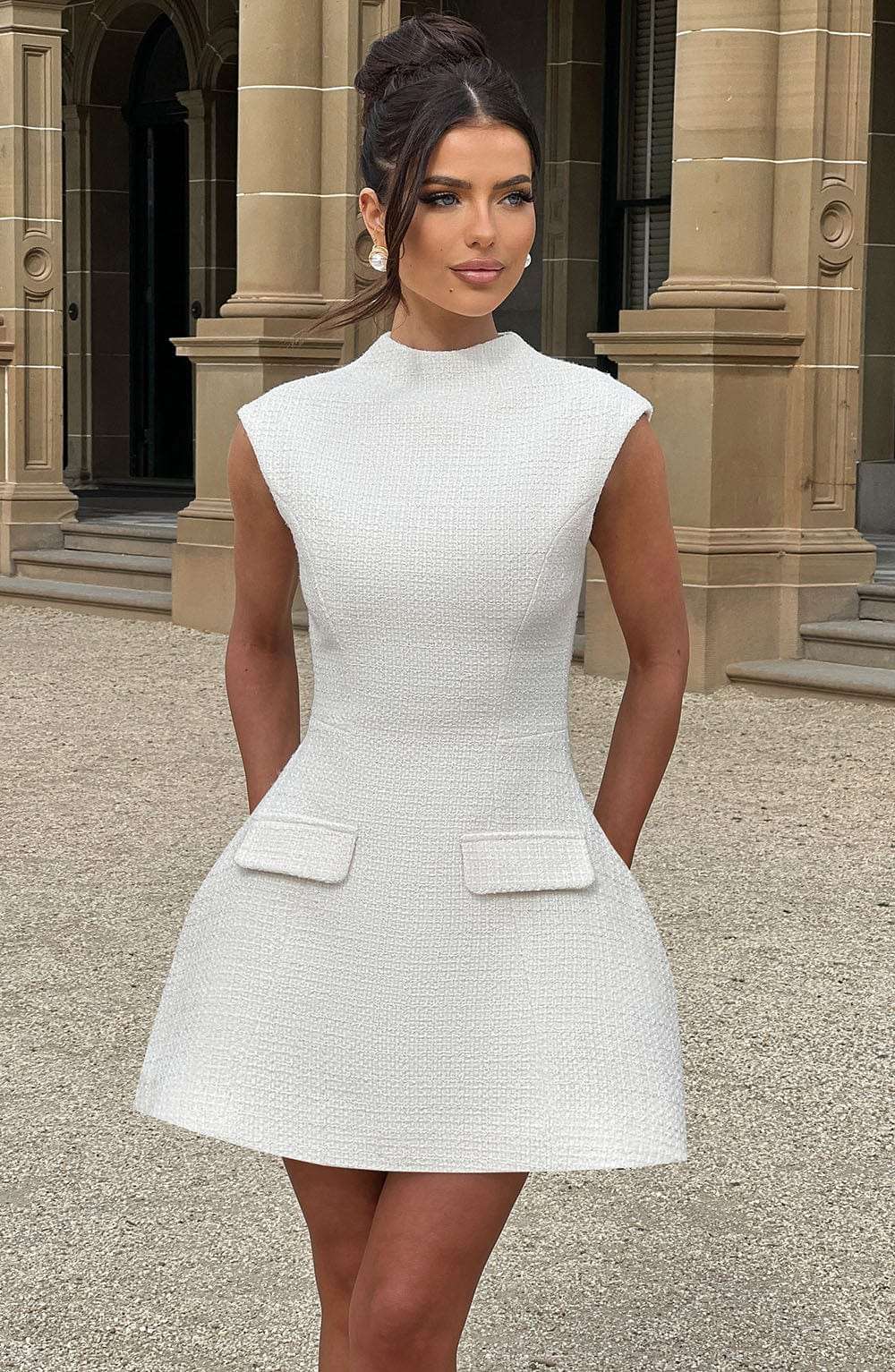 Blake Mini Dress - Ivory M.T