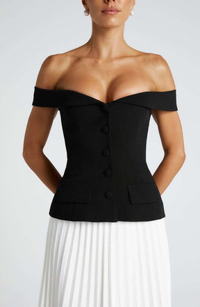 Blakely Top - Black R.F