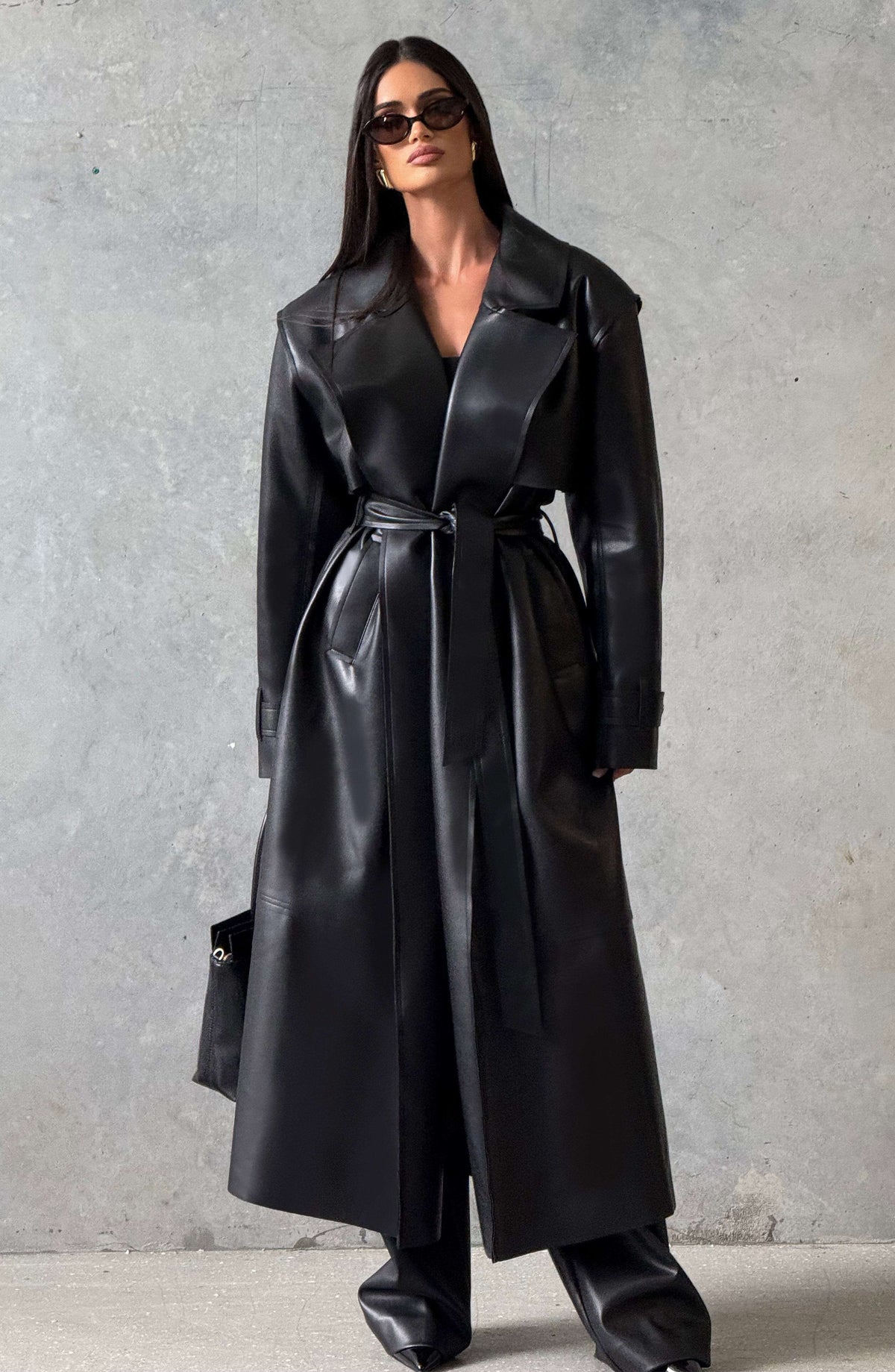 Bridget Trench Coat - Black S.M