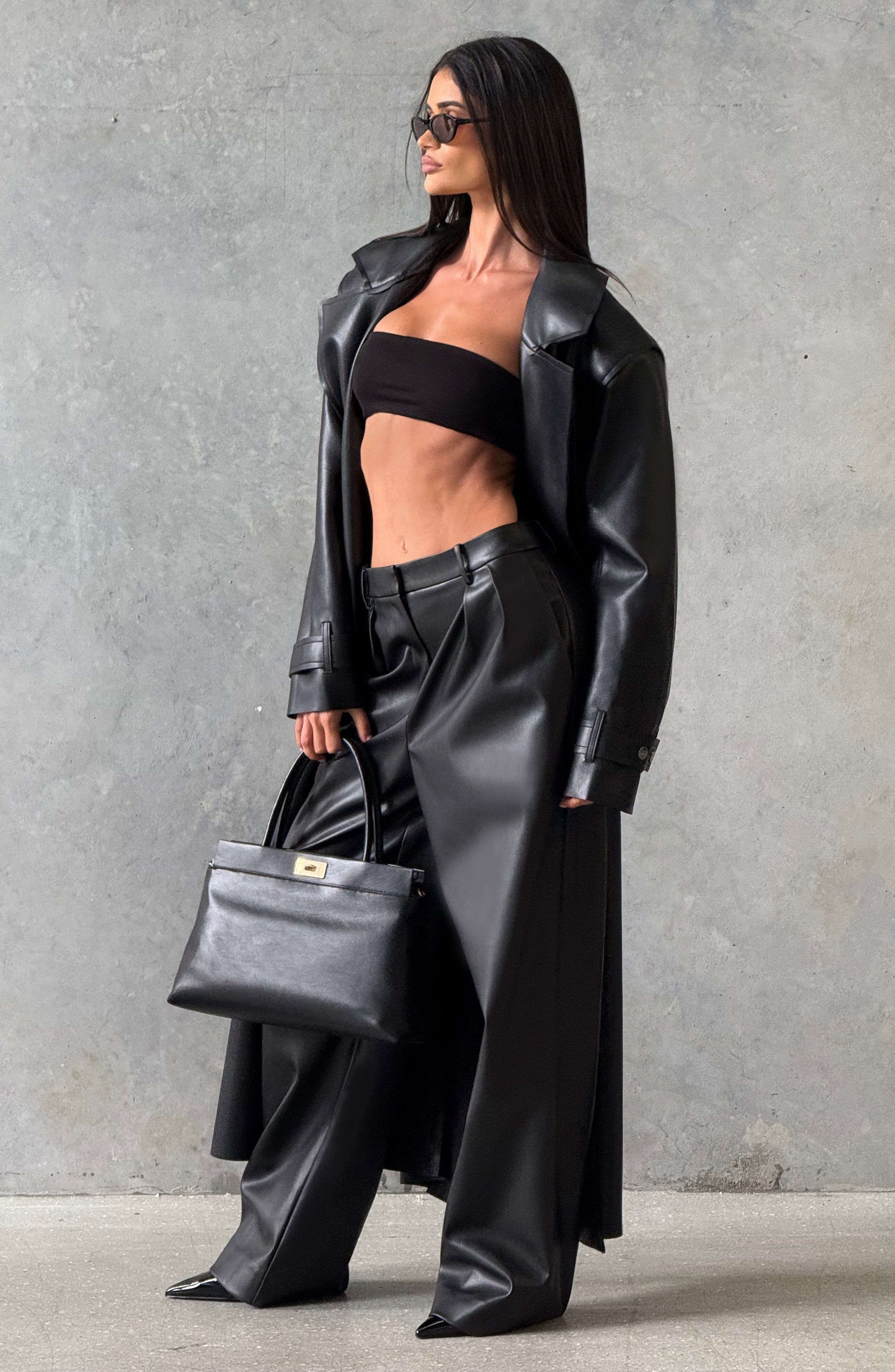 Bridget Trench Coat - Black S.M