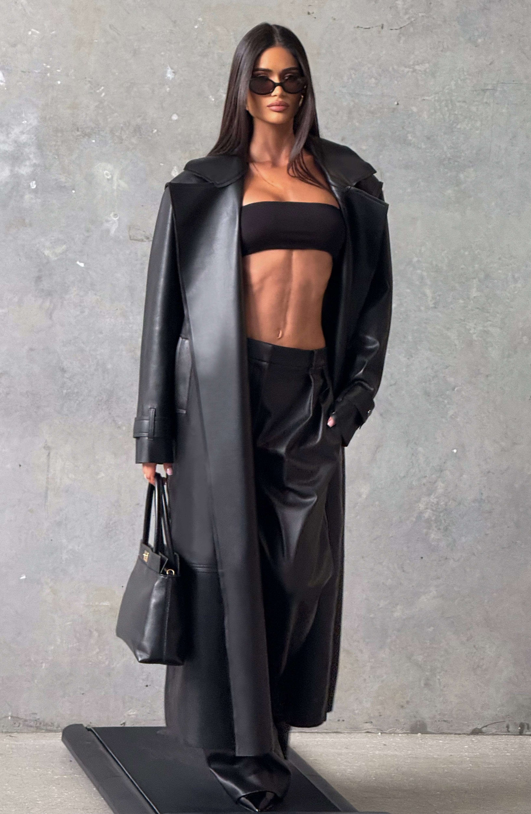 Bridget Trench Coat - Black S.M