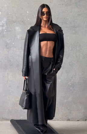 Bridget Trench Coat - Black S.M