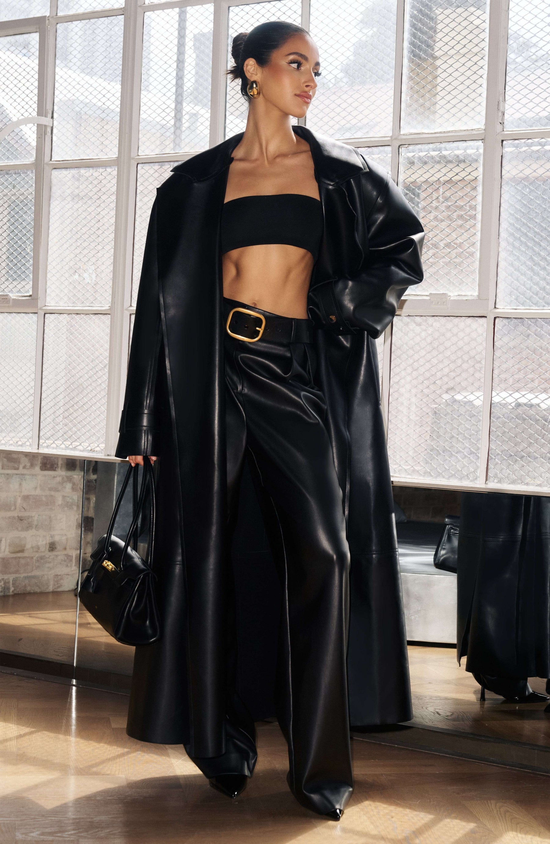 Bridget Trench Coat - Black S.M