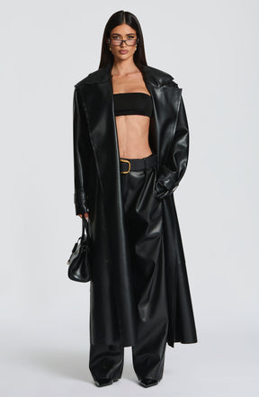 Bridget Trench Coat - Black S.M