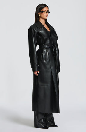 Bridget Trench Coat - Black S.M