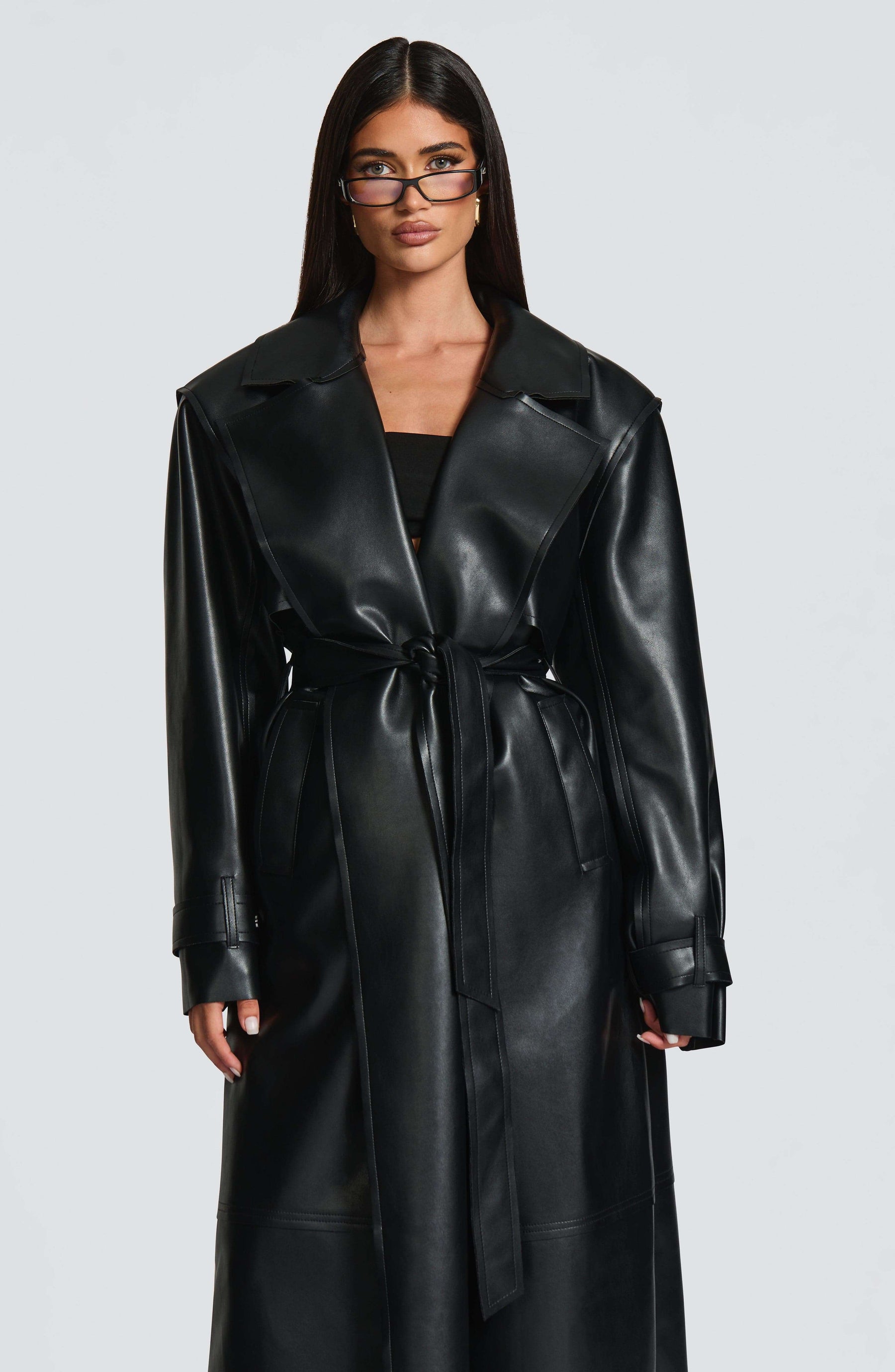 Bridget Trench Coat - Black S.M