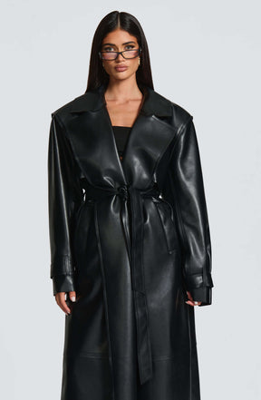 Bridget Trench Coat - Black S.M