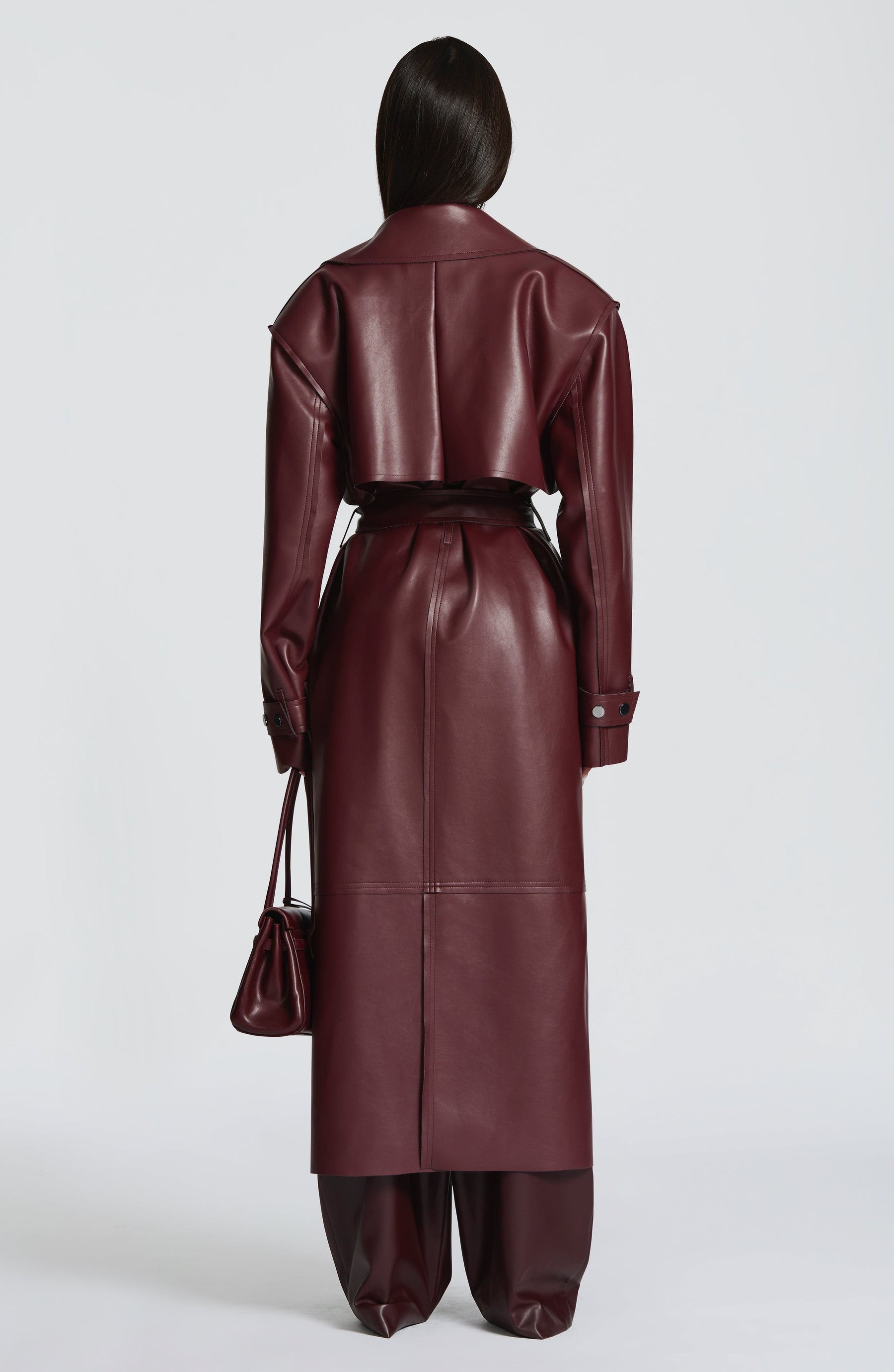 Bridget Trench Coat - Plum S.M