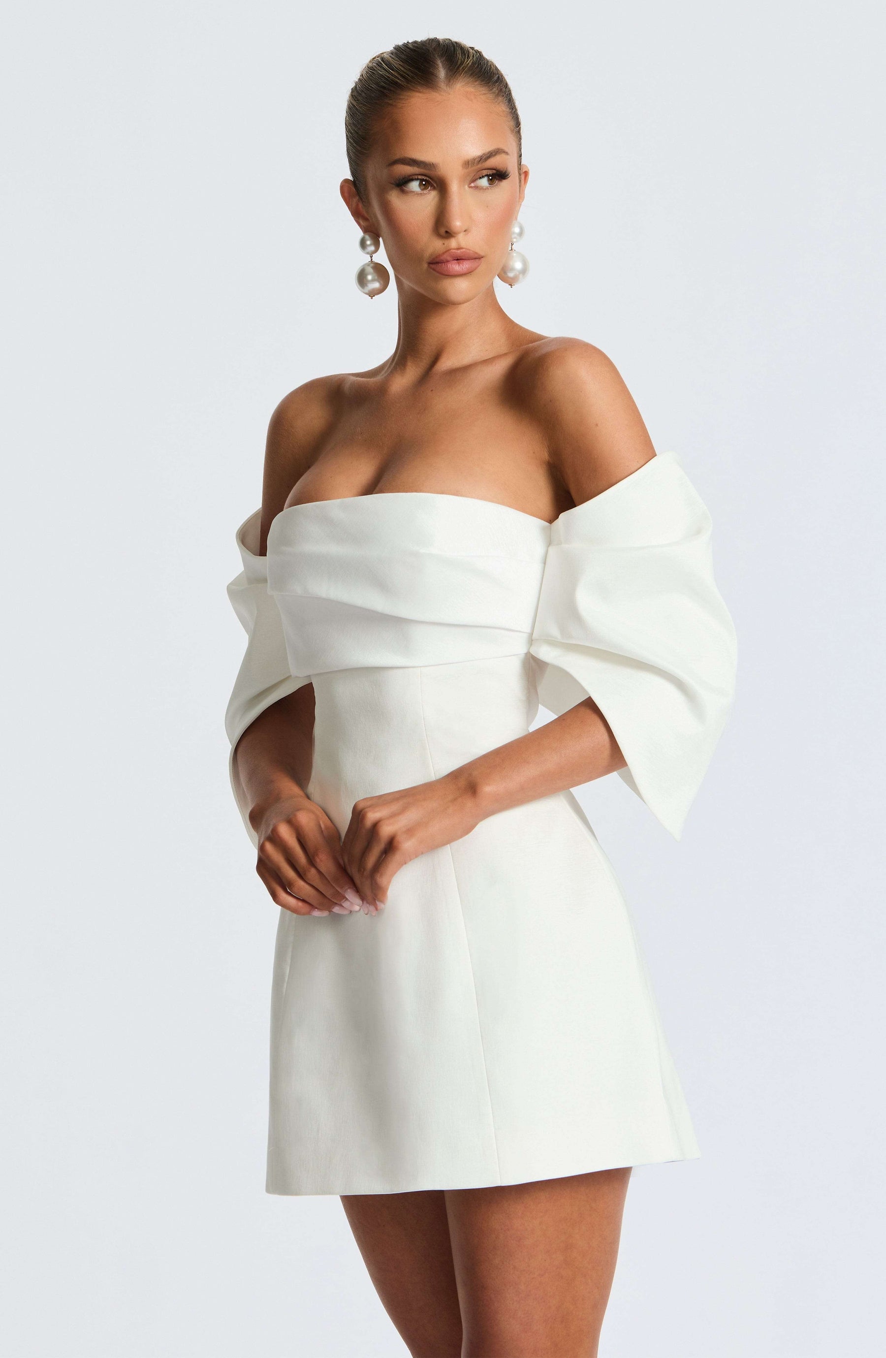 Briella Mini Dress - Ivory S.M