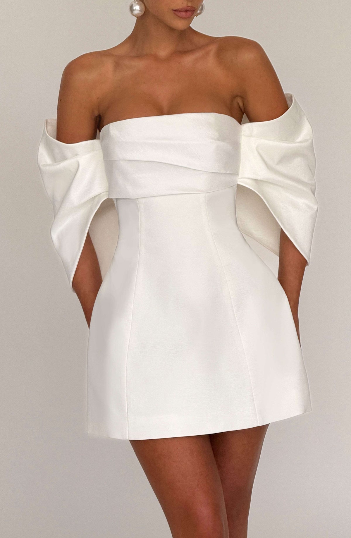 Briella Mini Dress - Ivory S.M