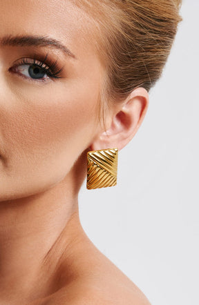 Bronte Earrings - Gold T.I