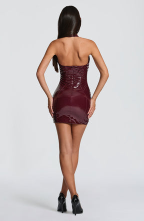 Brooke Mini Dress - Cherry Lacquer DIA