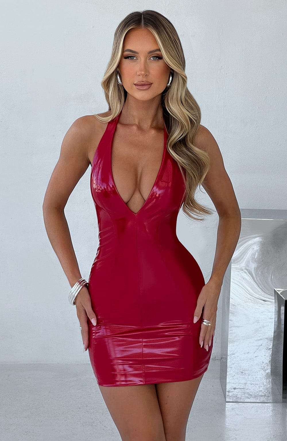 Brooke Mini Dress - Red DIA