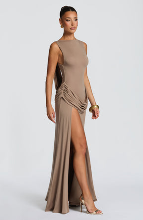 Bruna Maxi Dress - Stone L.F