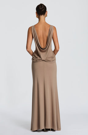 Bruna Maxi Dress - Stone L.F