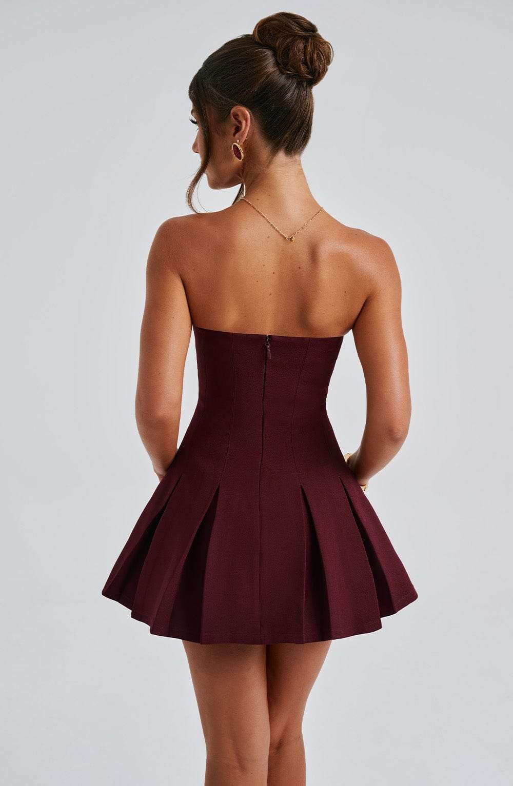 Bryony Mini Dress - Cherry Lacquer R.F