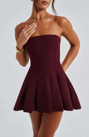 Bryony Mini Dress - Cherry Lacquer R.F