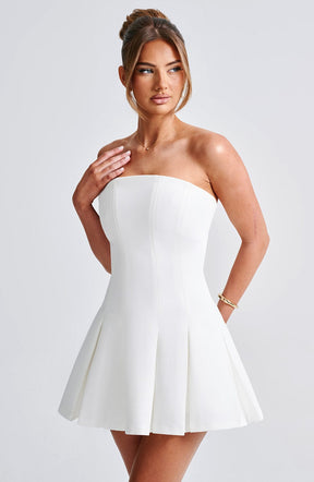 Bryony Mini Dress - Ivory R.F