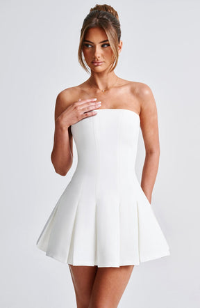 Bryony Mini Dress - Ivory R.F
