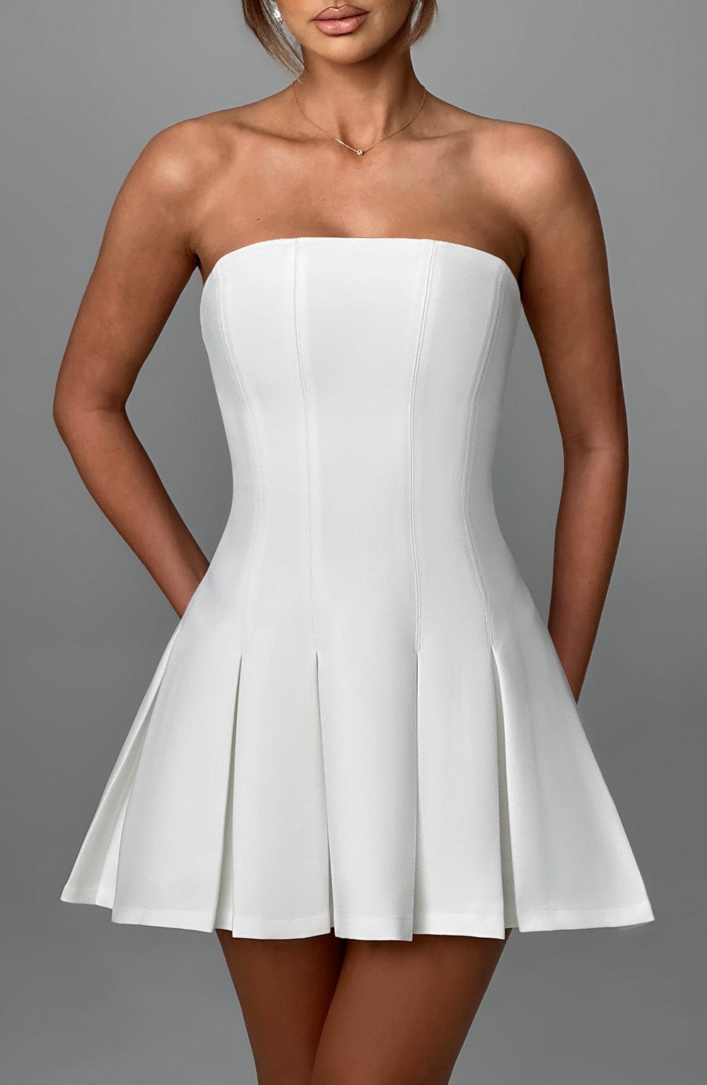 Bryony Mini Dress - Ivory R.F