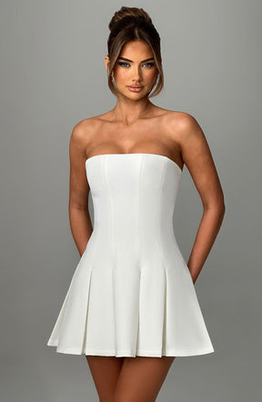 Bryony Mini Dress - Ivory R.F
