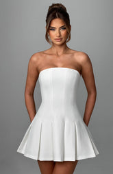 Bryony Mini Dress - Ivory R.F