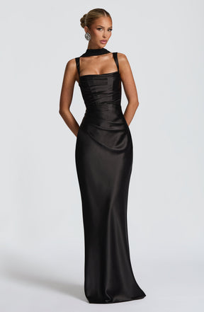 Calanthe Maxi Dress - Black M.T